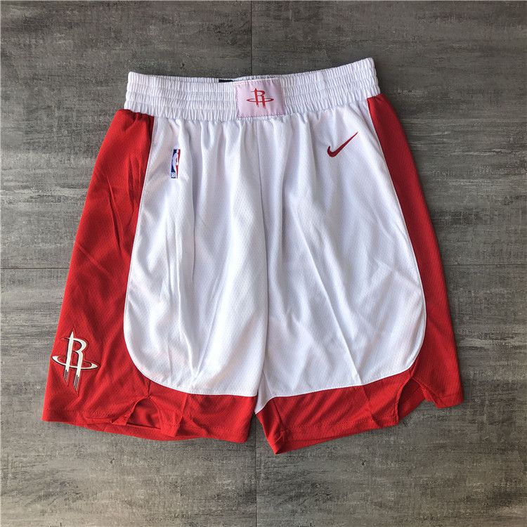 Cheap Men NBA Houston Rockets White Shorts 04161